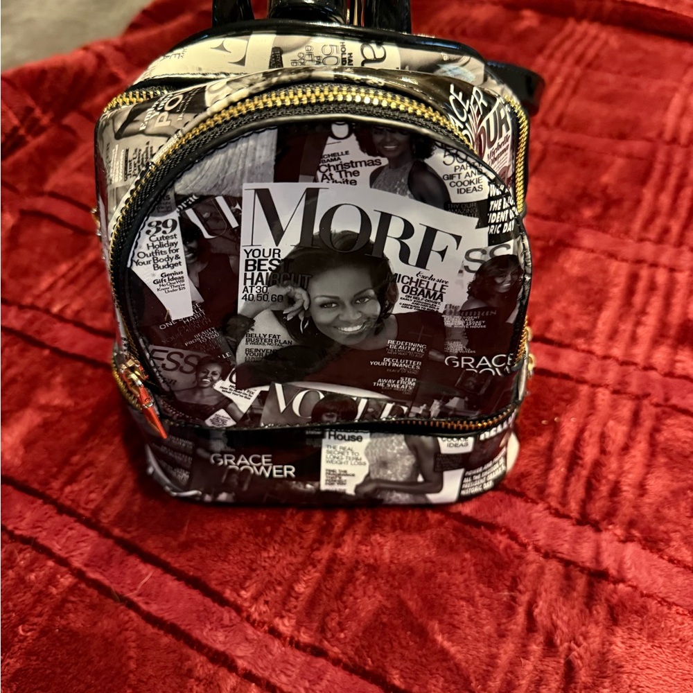 Stylish Black and White Women's Backpack